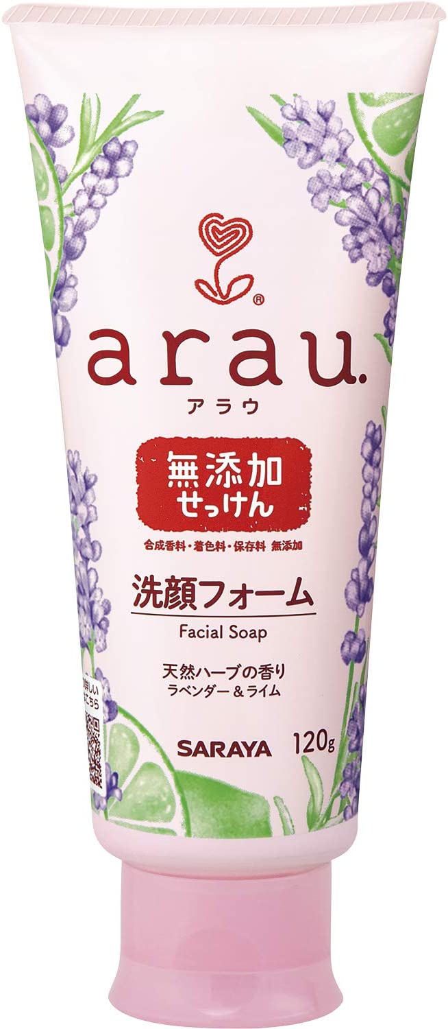 Saraya Arau Facial Foam Soap Cleanser 120G - YOYO JAPAN