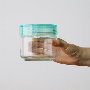 Aderia 500Ml Green Cosmetic Box Made In Japan Glass Canister Airtight Seasoning Jar Coffee Beans M6626 - YOYO JAPAN