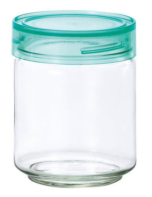 Aderia Japan 750Ml Green Cosmetic Box Glass Canister Airtight Container Seasoning Jar Coffee Beans M6630 - YOYO JAPAN