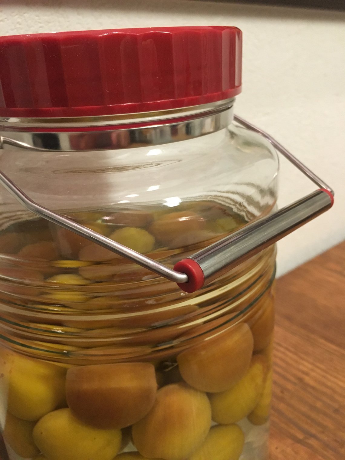 Aderia 4L Plum Bottle Japan Showa Retro Storage Bottle W/ Ladle Rice Wine Fruit Sake Glass Canister Airtight Jar Coffee Beans 721 - YOYO JAPAN