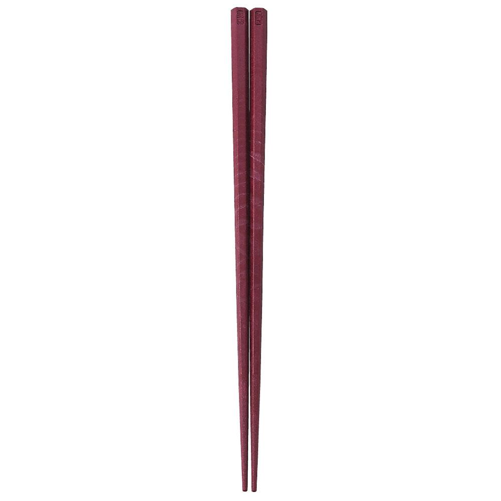 Akebono Japan Antibacterial Hexagonal Chopsticks 24Cm Russet - YOYO JAPAN