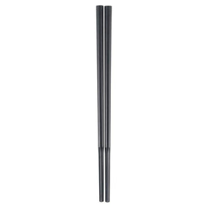 Akebono Decagonal Noodle Chopsticks Extra Thick Black - 23cm - YOYO JAPAN