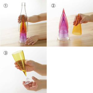 Akebono Glass Five Champagne Glass Set - YOYO JAPAN