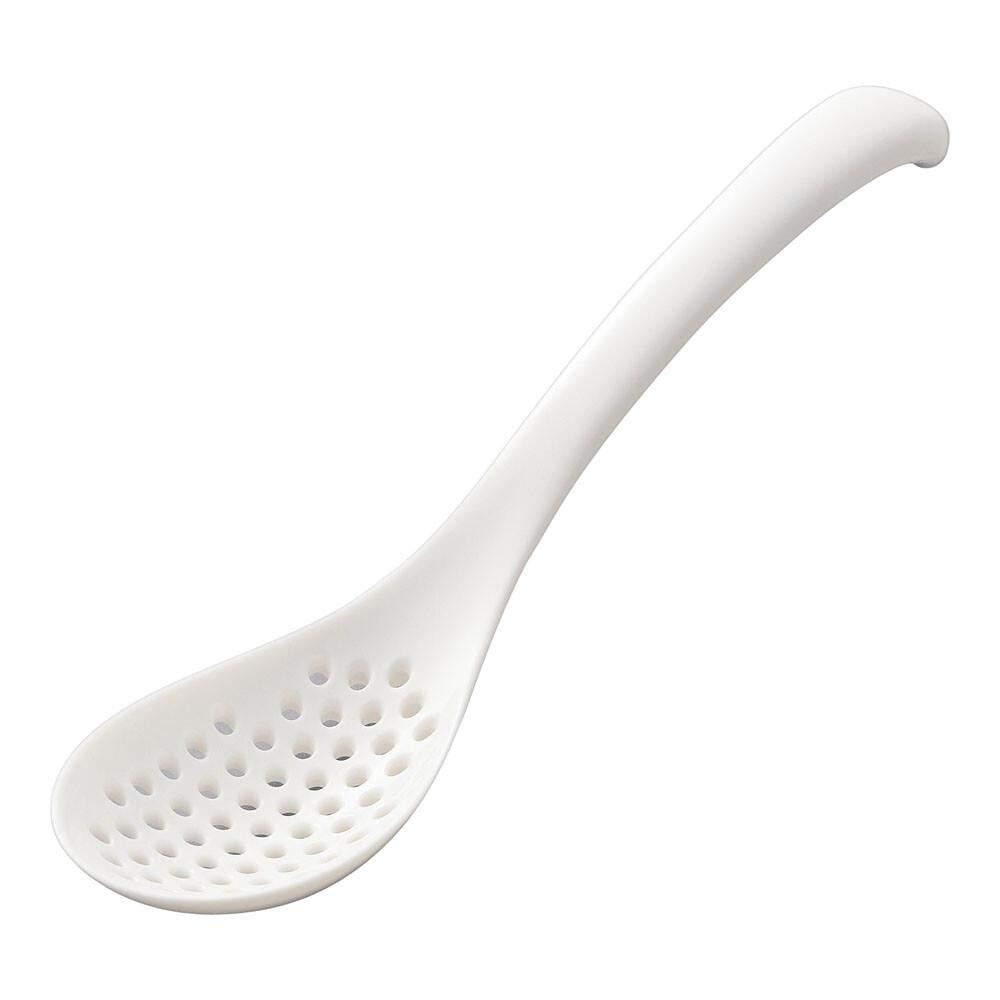 Akebono Multi Use Perforated Spoon White - Small - YOYO JAPAN