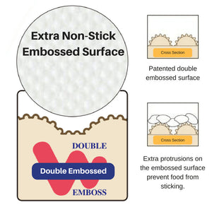 Akebono Double-Embossed Japanese Toribashi Serving Chopsticks 25Cm Ivory - YOYO JAPAN