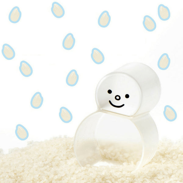 Akebono Snowman Double-Sided Rice Measuring Cup 0.5-Go & 1-Go - YOYO JAPAN