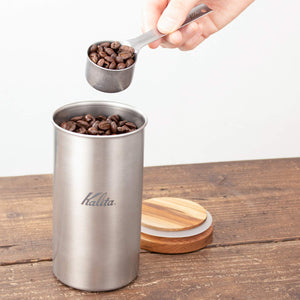 Kalita Coffee Canister Stainless Steel 200G Japan #44284 Outdoor - Amazon.Co.Jp Exclusive - YOYO JAPAN