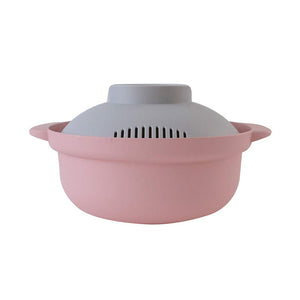 &Amp;Ne Rakuchin Convenient Microwave Pot Japan Recopo Pink Nim-118-Pk - YOYO JAPAN