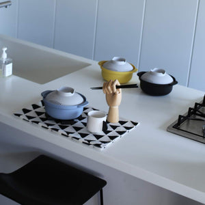 &Amp;Ne Rakuchin Convenient Microwave Pot Japan Easy Recipes Recopo Nim-118-Bl Blue - YOYO JAPAN