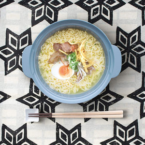 &Amp;Ne Rakuchin Convenient Microwave Pot Japan Easy Recipes Recopo Nim-118-Bl Blue - YOYO JAPAN