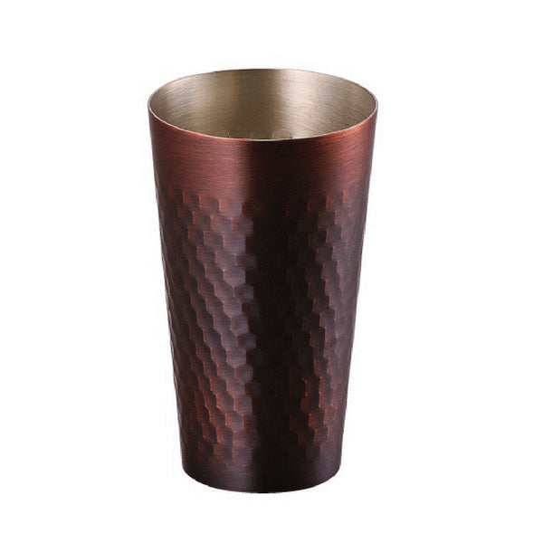 Asahi Copper Cooler Glass (Bronze Finish) 330ml - YOYO JAPAN