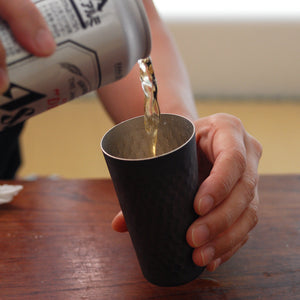 Asahi Copper Cooler Glass (Bronze Finish) 330ml - YOYO JAPAN