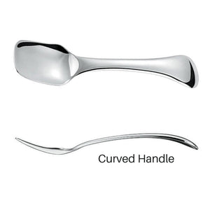 Asahi Copper Curved Ice Cream Spoon 11.4Cm Square Head - Gold - YOYO JAPAN