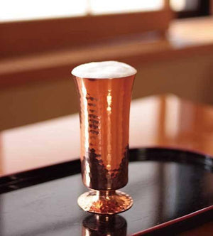 Asahi Copper Footed 160Ml Beer Glass From Japan - YOYO JAPAN