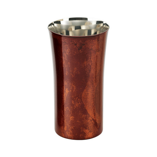 Asahi Japan Yamanaka Red Urushi Lacquered Stainless Steel Beer Glass 240Ml (Gift-Boxed) - YOYO JAPAN