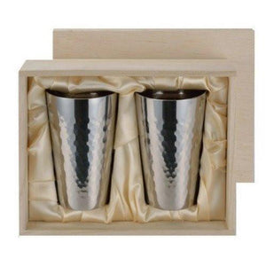 Asahi Japan Titanium Double-Wall Insulated Glasses 240Ml (2-Pack) Gift-Boxed - YOYO JAPAN