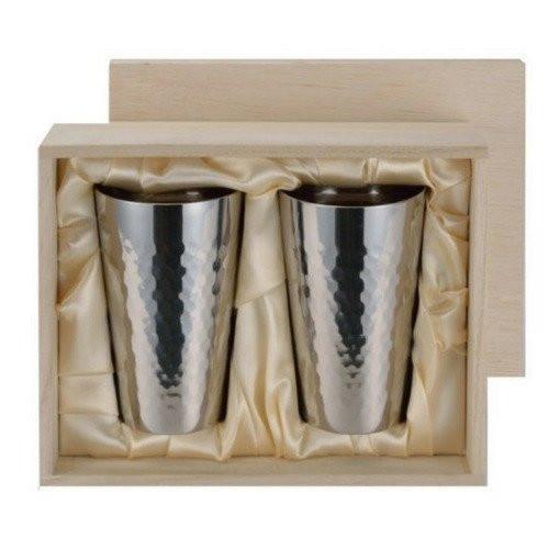 Asahi Japan Titanium Double-Wall Insulated Glasses 240Ml (2-Pack) Gift-Boxed - YOYO JAPAN