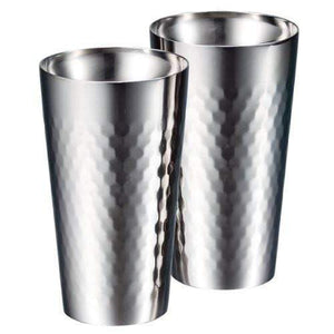 Asahi Japan Titanium Double-Wall Insulated Glasses 240Ml (2-Pack) Gift-Boxed - YOYO JAPAN