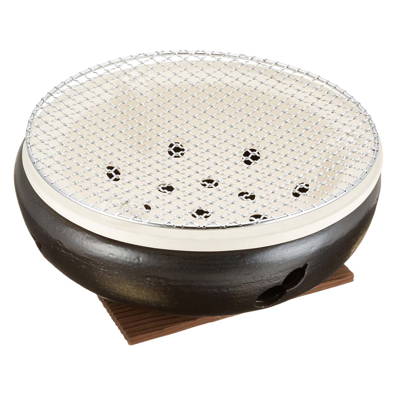 Asahisunred Ceramic Charcoal Konro Grill 15cm - YOYO JAPAN