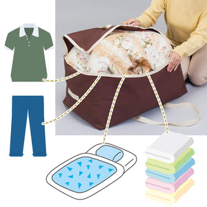 Astro Japan Futon Storage Boston Bag 100L W70Xd35Xh45Cm Moving Laundry Bag 611-43 - YOYO JAPAN