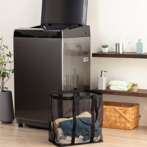 Astro Laundry Mesh Bag Black 39X24X40Cm Japan 820-28 Laundry Basket Bag - YOYO JAPAN