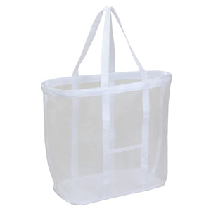 Astro White Laundry Bag 39X24X40Cm Japan Mesh Basket 820-29 - YOYO JAPAN
