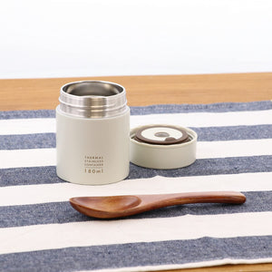 Bestco 180Ml Lunch Jar Nd-8271 Japan Shadow Gray Micree Food Soup Pot - YOYO JAPAN