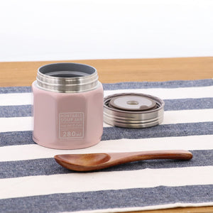 Bestco Lunch Jar Thermal Insulation 280Ml Warm Pink Octogone Nd-8235 Japan - YOYO JAPAN