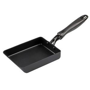 Pearl Metal Kinzoku Egg Maker Ih Compatible Frying Pan Japan Limited Matte Black 13X18Cm Az-5004 - YOYO JAPAN