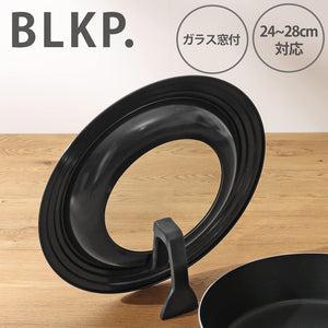 Pearl Metal Kinzoku Lid 24-28Cm Window Stand Type Black Frying Pan Cover Japan Az-5011 - YOYO JAPAN