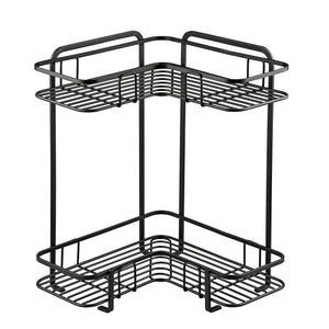 Pearl Metal L-Shaped Corner Rack 2 Tier Japan 36X26X36Cm Black - Az-5058 - YOYO JAPAN