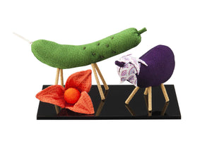 Hasegawa Bon Supplies Decor: Crepe Cattle & Horse Hozuki Japan Gifts Stylish Modern Mini Compact - YOYO JAPAN