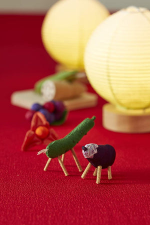 Hasegawa Bon Supplies Decor: Crepe Cattle & Horse Hozuki Japan Gifts Stylish Modern Mini Compact - YOYO JAPAN