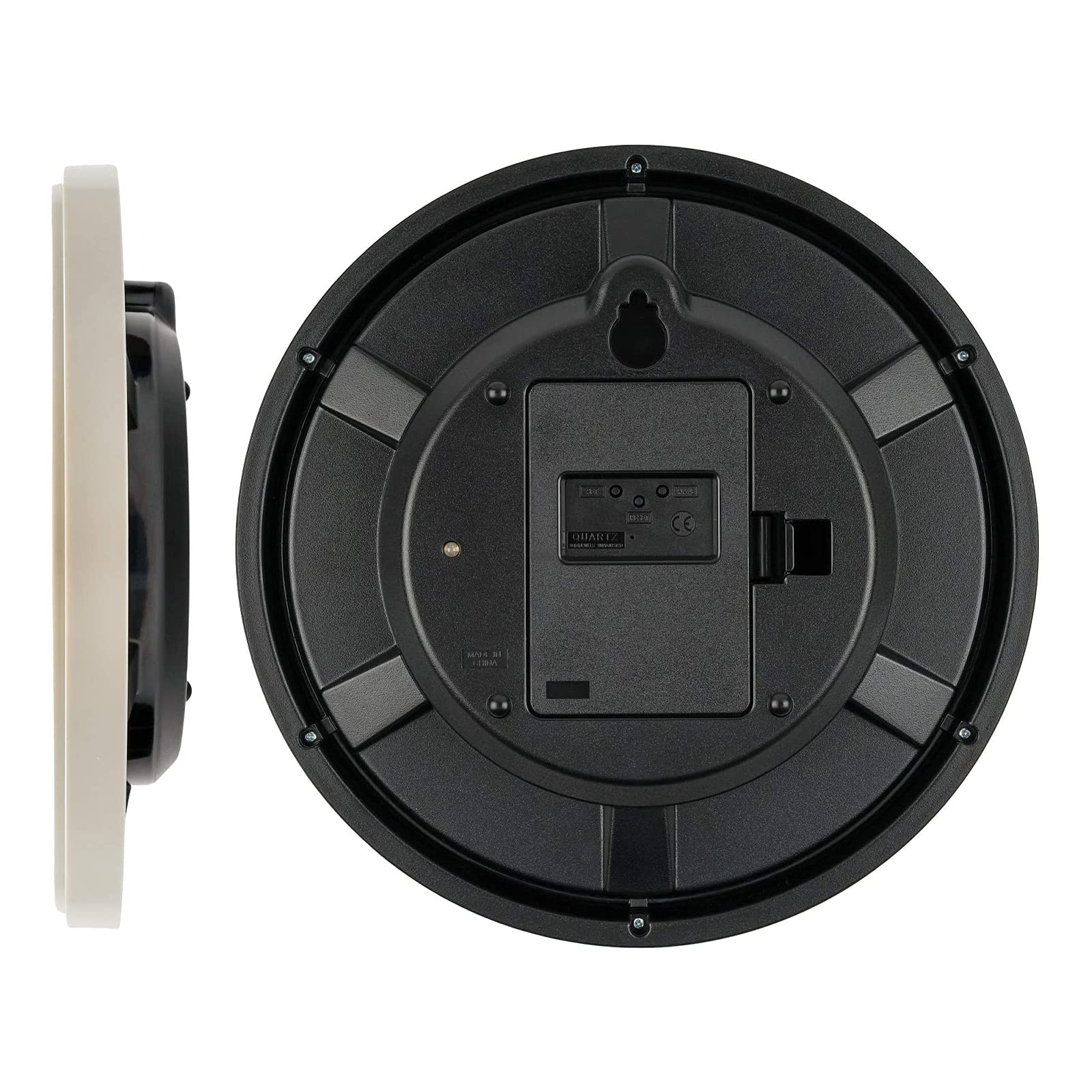 Casio Wall Clock Radio Wave White 26.8Cm Analog Stop At Night Japan Iq-1060J-7Jf - YOYO JAPAN