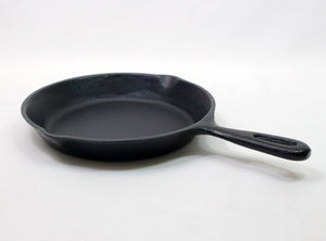 Asahi 20Cm A-206 Large Cast Iron Skillet Frying Pan Made In Japan - YOYO JAPAN