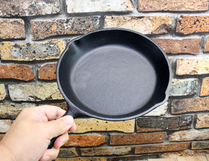 Asahi 20Cm A-206 Large Cast Iron Skillet Frying Pan Made In Japan - YOYO JAPAN