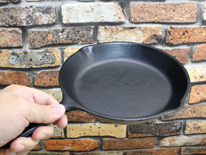 Asahi 20Cm A-206 Large Cast Iron Skillet Frying Pan Made In Japan - YOYO JAPAN