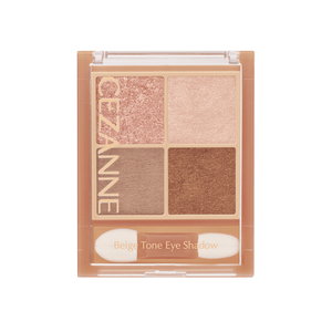 Cezanne Beige Tone Eyeshadow Four Color Eye Shadow Palette 4.3g - YOYO JAPAN