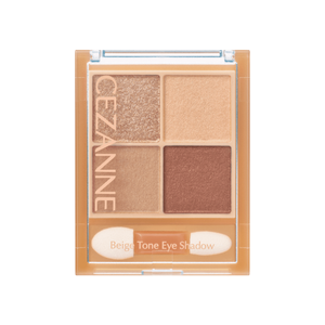 Cezanne Beige Tone Eyeshadow Four Color Eye Shadow Palette 4.3g - YOYO JAPAN