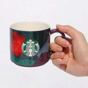 Japan Cafe Verona Mug w/Coffee Glaze 355ml - YOYO JAPAN