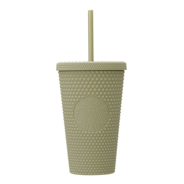 Cold Cup Tumbler Green Kaki Grande Studded 473ml - Japanese Starbucks - YOYO JAPAN