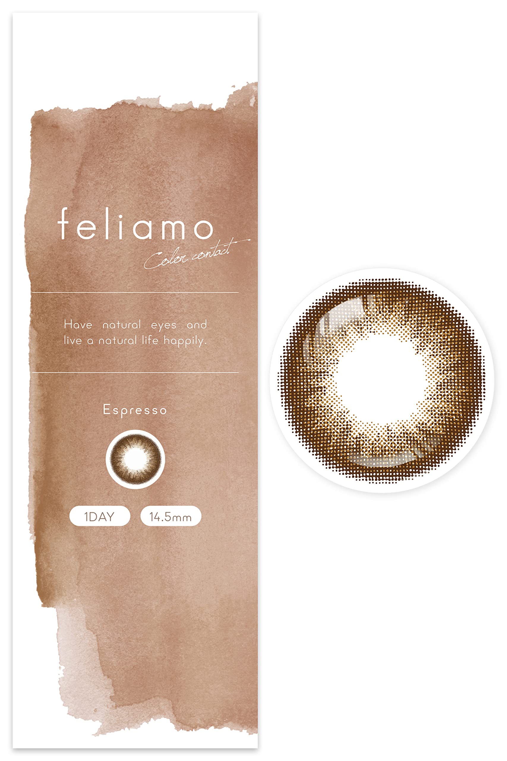 We Rejoice Color Contacts Feliamo Mai Shiraishi One Day Espresso With Degree -6.00 Japan - YOYO JAPAN