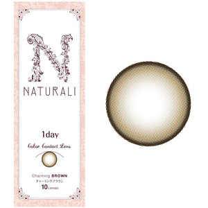 Naturali Color Contacts 1 Day Charming Brown 10 Pcs Dia14.2Pwr-3.00 Japan - YOYO JAPAN