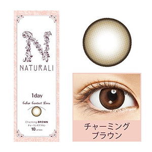 Naturali Color Contacts 1 Day Charming Brown 10 Pcs Dia14.2Pwr-3.00 Japan - YOYO JAPAN