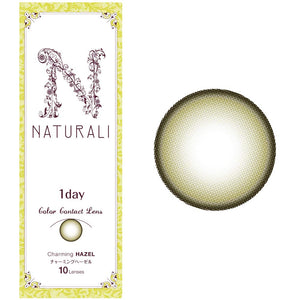 Naturali Color Contacts 1 Day Charming Hazel 10Pcs Dia14.2 Power 0.50 Japan - YOYO JAPAN