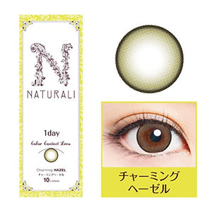 Naturali Color Contacts 1 Day Charming Hazel 10Pcs Dia14.2 Power 0.50 Japan - YOYO JAPAN
