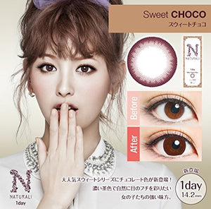 Naturali Color Contacts One Day Sweet Chocolate Japan 10 Pieces Dia14.2Pwr-1.75 - YOYO JAPAN