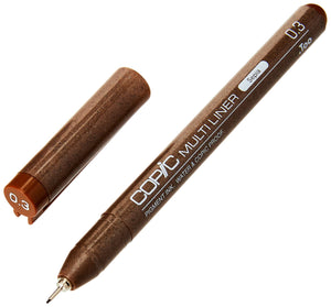 Copic Multiliner Sepia 0.3Mm Fine Tip Professional Quality Drawing Pen - YOYO JAPAN