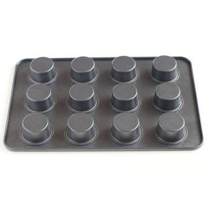 Cotta Japan Original Muffin Mold 12Pcs Gray 30X20X2.5Cm 85666 - YOYO JAPAN