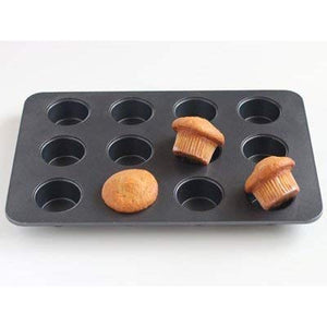 Cotta Japan Original Muffin Mold 12Pcs Gray 30X20X2.5Cm 85666 - YOYO JAPAN